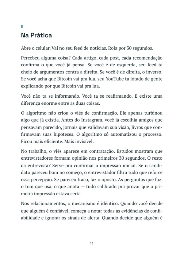 Página do meio de uma edição, com o texto como foi enviado